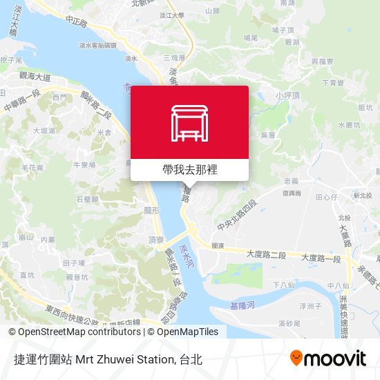 捷運竹圍站 Mrt Zhuwei Station地圖