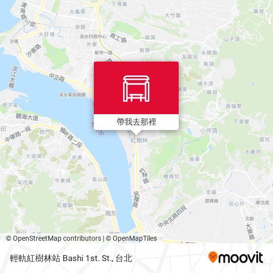 輕軌紅樹林站 Bashi 1st. St.地圖