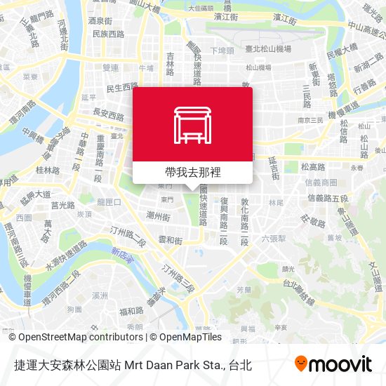 捷運大安森林公園站 Mrt Daan Park Sta.地圖