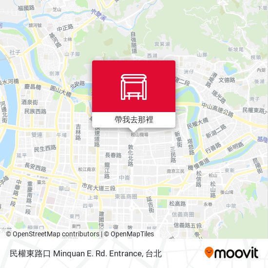 民權東路口 Minquan E. Rd. Entrance地圖
