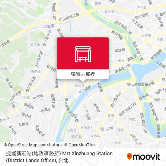 捷運新莊站(地政事務所) Mrt Xinzhuang Station (District Lands Office)地圖