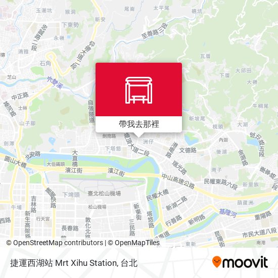 捷運西湖站 Mrt Xihu Station地圖
