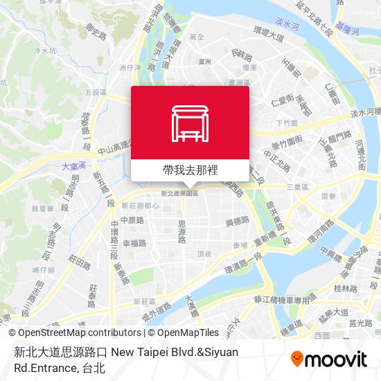 新北大道思源路口 New Taipei Blvd.&Siyuan Rd.Entrance地圖