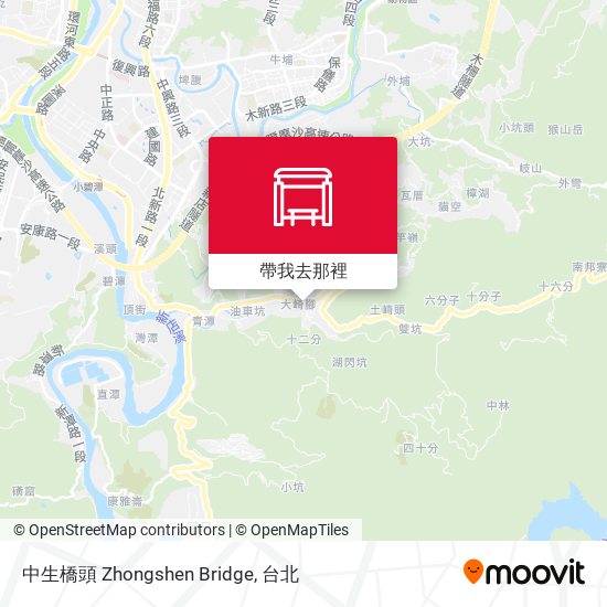 中生橋頭 Zhongshen Bridge地圖