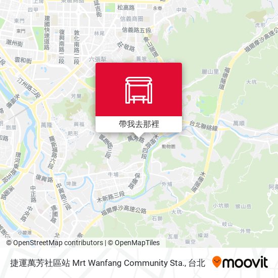 捷運萬芳社區站 Mrt Wanfang Community Sta.地圖