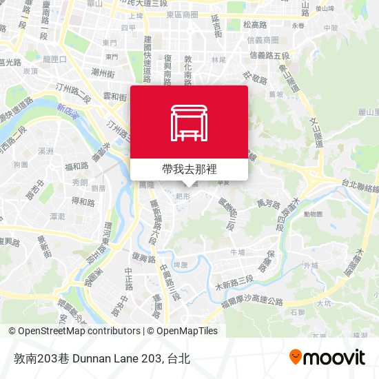 敦南203巷 Dunnan Lane 203地圖