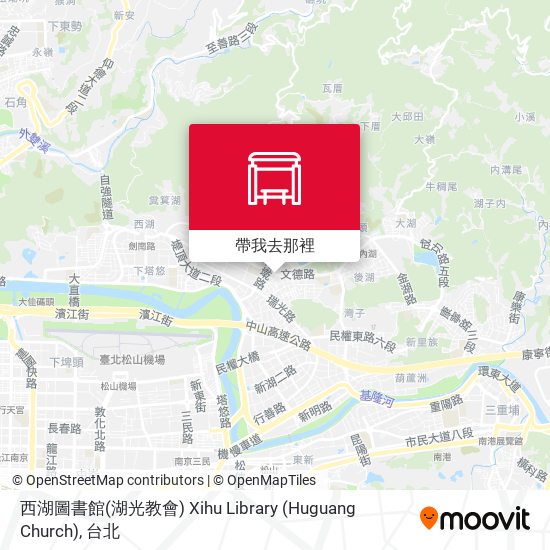西湖圖書館(湖光教會) Xihu Library (Huguang Church)地圖
