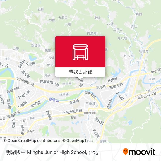 明湖國中 Minghu Junior High School地圖