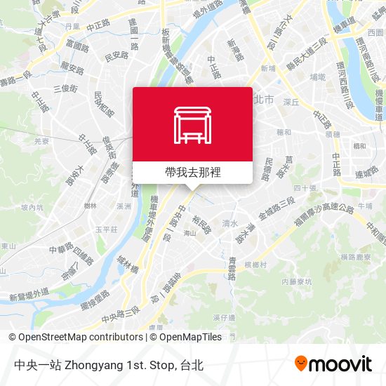 中央一站 Zhongyang 1st. Stop地圖