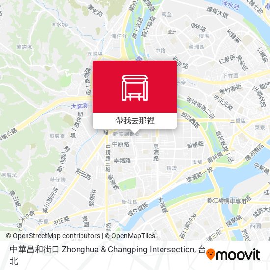 中華昌和街口 Zhonghua & Changping Intersection地圖
