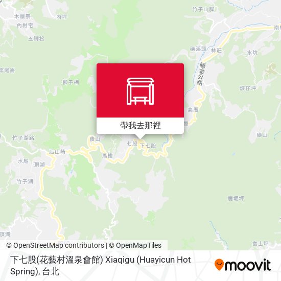 下七股(花藝村溫泉會館) Xiaqigu (Huayicun Hot Spring)地圖