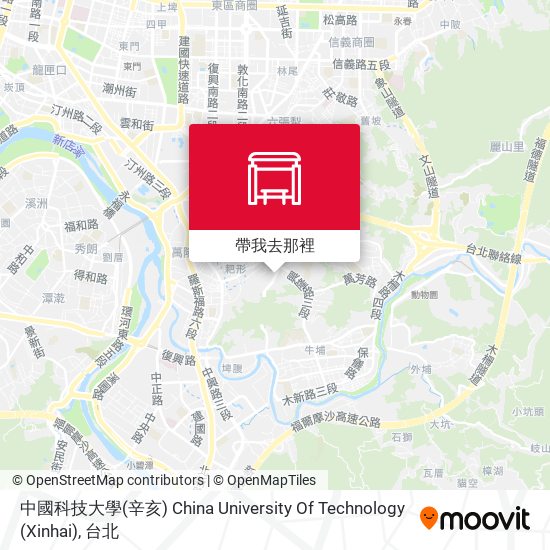 中國科技大學(辛亥) China University Of Technology (Xinhai)地圖