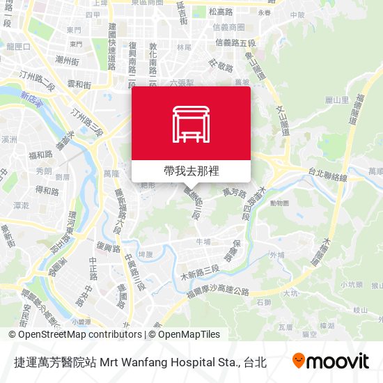 捷運萬芳醫院站 Mrt Wanfang Hospital Sta.地圖