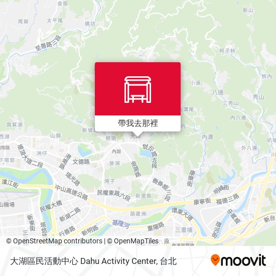 大湖區民活動中心 Dahu Activity Center地圖