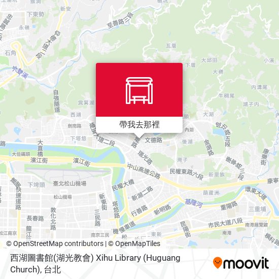 西湖圖書館(湖光教會) Xihu Library (Huguang Church)地圖