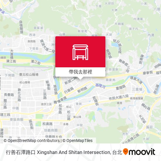 行善石潭路口 Xingshan And Shitan Intersection地圖