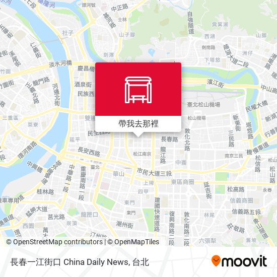 長春一江街口 China Daily News地圖