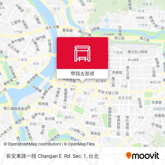 長安東路一段 Changan E. Rd. Sec. 1地圖