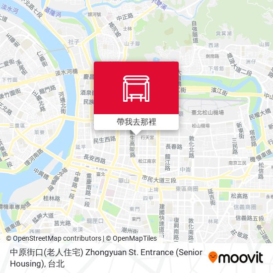 中原街口(老人住宅) Zhongyuan St. Entrance (Senior Housing)地圖