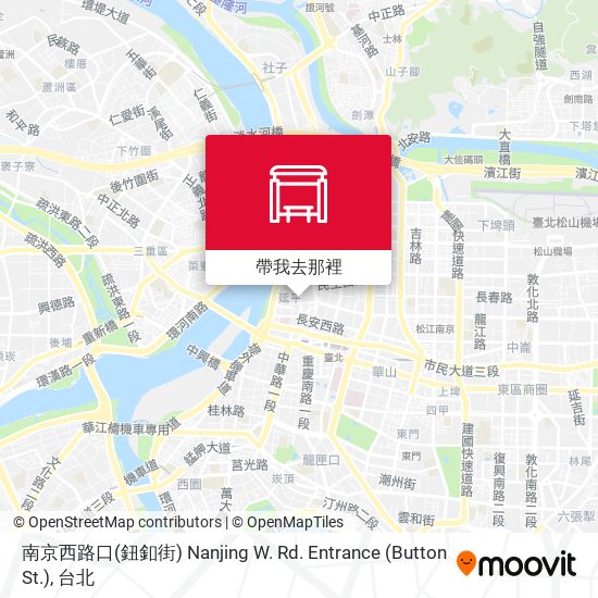 南京西路口(鈕釦街) Nanjing W. Rd. Entrance (Button St.)地圖