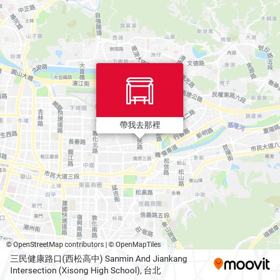 三民健康路口(西松高中) Sanmin And Jiankang Intersection (Xisong High School)地圖
