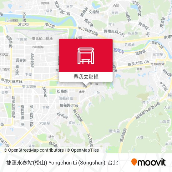 捷運永春站(松山) Yongchun Li (Songshan)地圖