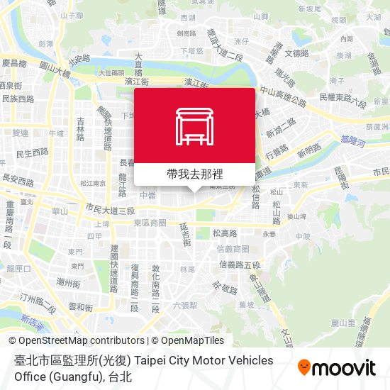 臺北市區監理所(光復) Taipei City Motor Vehicles Office (Guangfu)地圖