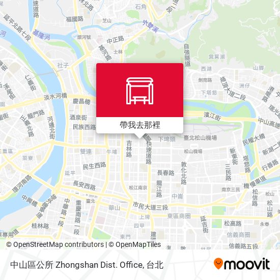 中山區公所 Zhongshan Dist. Office地圖