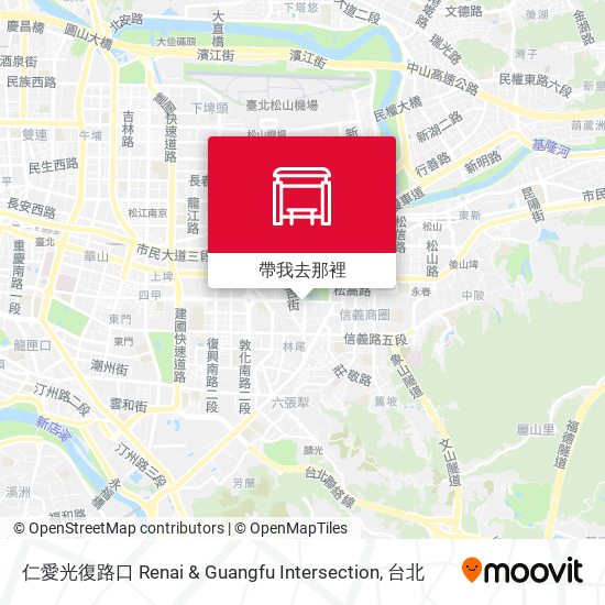 仁愛光復路口 Renai & Guangfu Intersection地圖