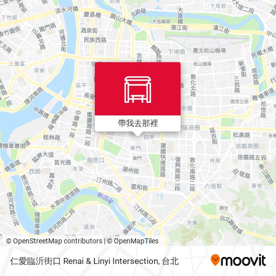 仁愛臨沂街口 Renai & Linyi Intersection地圖