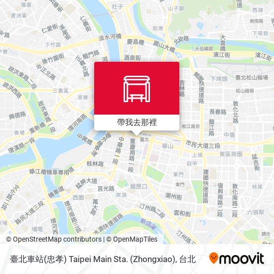 臺北車站(忠孝) Taipei Main Sta. (Zhongxiao)地圖