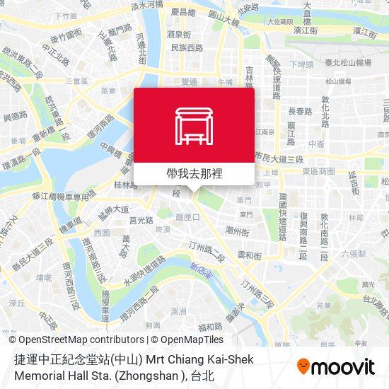 捷運中正紀念堂站(中山) Mrt Chiang Kai-Shek Memorial Hall Sta. (Zhongshan )地圖