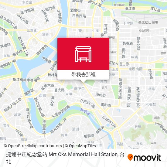 捷運中正紀念堂站 Mrt Cks Memorial Hall Station地圖