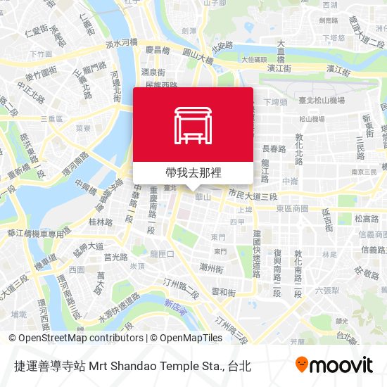 捷運善導寺站 Mrt Shandao Temple Sta.地圖