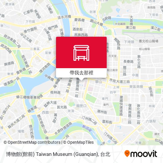 博物館(館前) Taiwan Museum (Guanqian)地圖