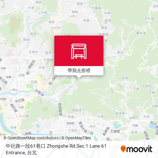 中社路一段61巷口 Zhongshe Rd.Sec.1 Lane 61 Entrance地圖