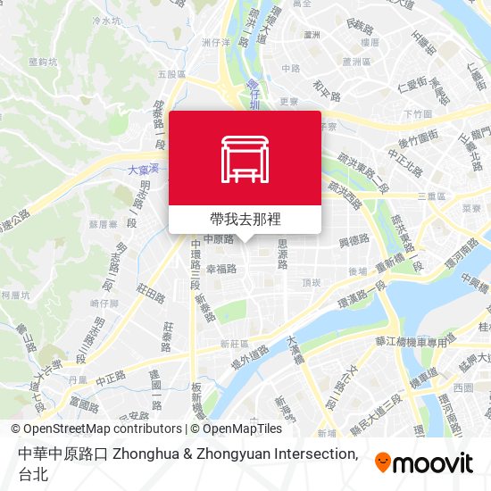 中華中原路口 Zhonghua & Zhongyuan Intersection地圖
