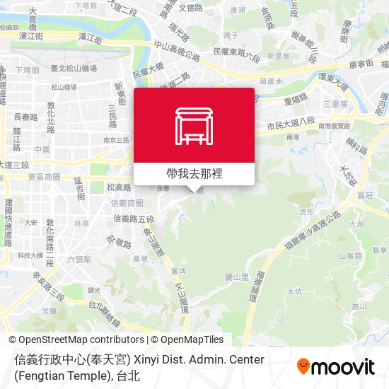 信義行政中心(奉天宮) Xinyi Dist. Admin. Center (Fengtian Temple)地圖