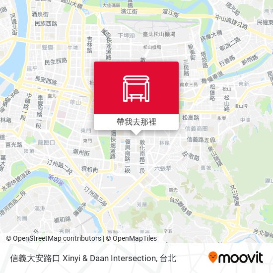信義大安路口 Xinyi & Daan Intersection地圖