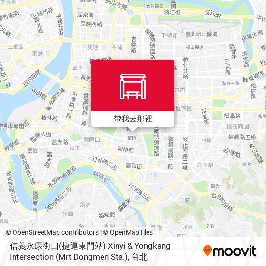 信義永康街口(捷運東門站) Xinyi & Yongkang Intersection (Mrt Dongmen Sta.)地圖