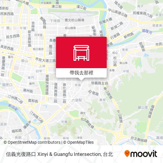 信義光復路口 Xinyi & Guangfu Intersection地圖