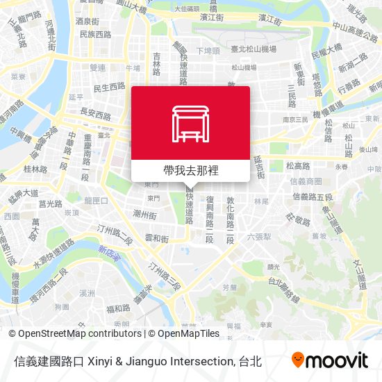 信義建國路口 Xinyi & Jianguo Intersection地圖