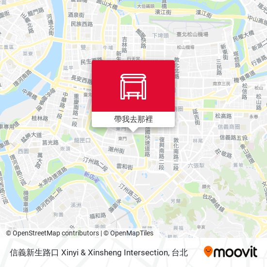 信義新生路口 Xinyi & Xinsheng Intersection地圖