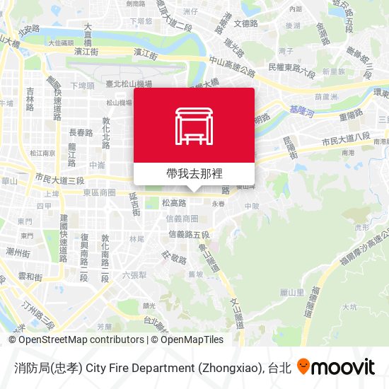 消防局(忠孝) City Fire Department (Zhongxiao)地圖