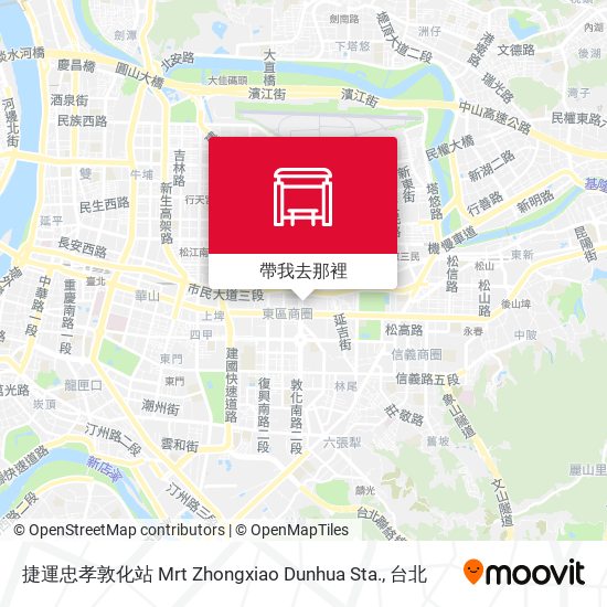 捷運忠孝敦化站 Mrt Zhongxiao Dunhua Sta.地圖