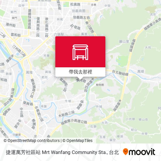 捷運萬芳社區站 Mrt Wanfang Community Sta.地圖