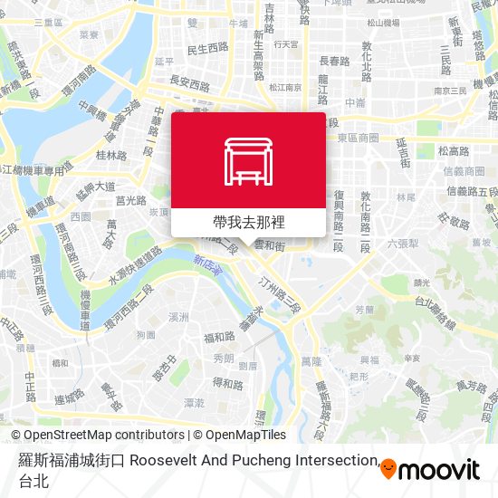羅斯福浦城街口 Roosevelt And Pucheng Intersection地圖