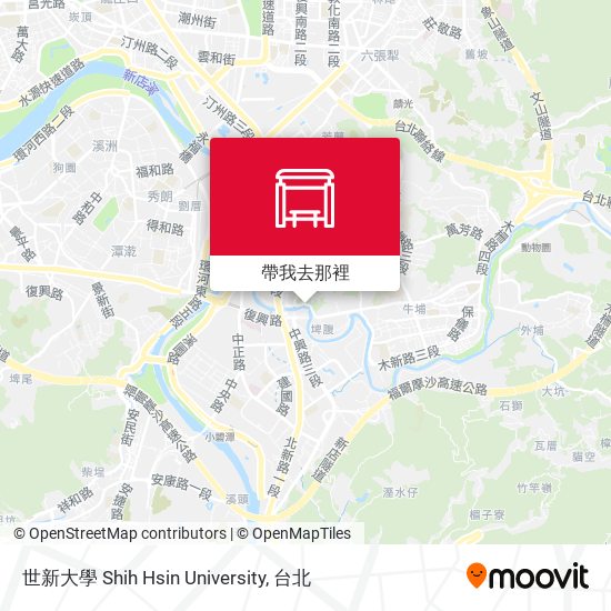 世新大學 Shih Hsin University地圖