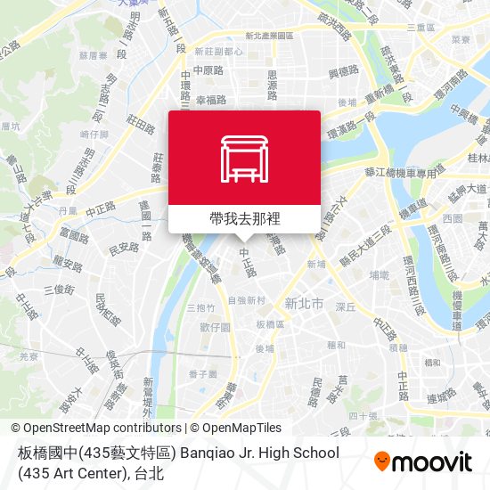 板橋國中(435藝文特區) Banqiao Jr. High School (435 Art Center)地圖