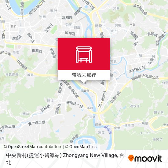 中央新村(捷運小碧潭站) Zhongyang New Village地圖